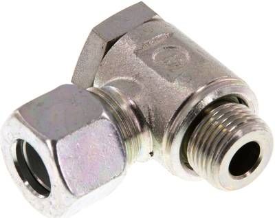 Winkel-Schwenkverschraubung 12 L-G 3/8", Stahl verzinkt