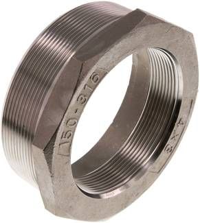 Reduziernippel R 4"(AG)-Rp 3"(IG), 16 bar 1.4408