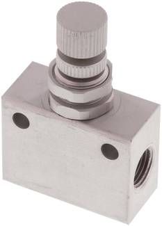 Block-Drosselrückschlagventil, G 1/8", Kompakt