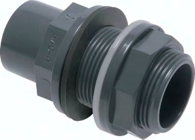 Klebe-Schottverschraubung 40x50mm, Rp 1 3/4" AG