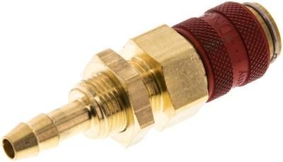 Schott-Kupplungsdose (NW5) 6mm Schlauch, Messing