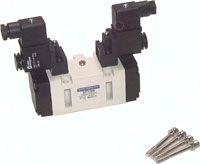 5/2-Wege Magnetventil, ISO 2, Impulsventil, 115 V AC