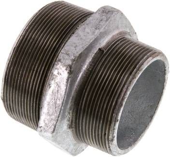 Doppelnippel R 3"-R 2 1/2", 25 bar Temperguss verzinkt