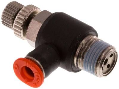 Mini-Winkel-Drosselrückschlag-ventile R 1/8"-4mm