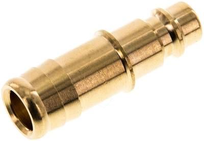 Kupplungsstecker (NW7,2) 13mm Schlauch, Messing