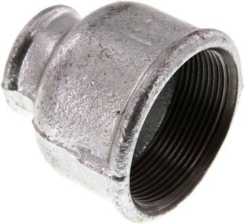 Rundmuffe Rp 2"-Rp 1", 25 bar Temperguss verzinkt