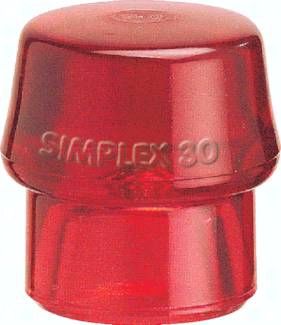 Simplex-Schonhammer, Ø 60 mm Schlageinsatz, Plastik, rot