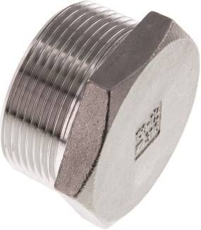 Verschlussstopfen Außenskt. NPT 1 1/2", 1.4408
