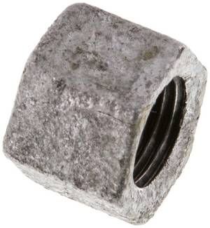 Verschlusskappe Rp 1/4", 25 bar Temperguss verzinkt