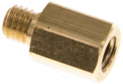 Gewindeverlängerung M 5-10mm, 16 bar Messing