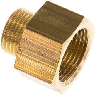 Reduziernippel G 1/2"(AG)-G 3/4"(IG), 16 bar Messing