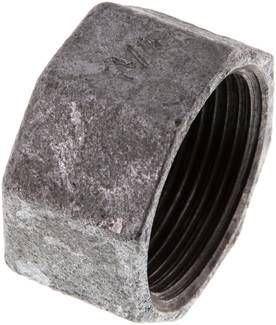 Verschlusskappe Rp 1 1/4", 25 bar Temperguss verzinkt