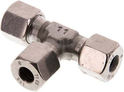 T-Schneidringverschraubung 10 S, 1.4571