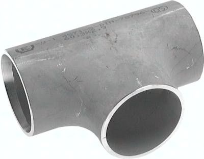 T-Stück 42,4 x 2,6mm, P235GH-TC1 Stahl schwarz nahtlos, EN 10253 (DIN2615)