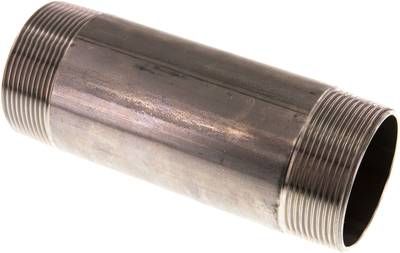 Rohrdoppelnippel R 2"-150mm, 20 bar 1.4571