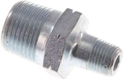 Doppelnippel R 3/8"-R 1/8", 25 bar Temperguss verzinkt