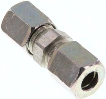 Gerade Schneidringverschrau-bung 6 LL, Stahl verzinkt