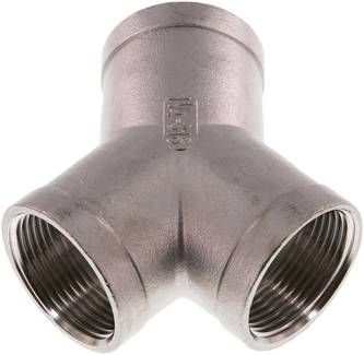 Y-Stück Rp 1 1/4" (IG), 16 bar 1.4408