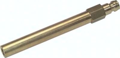 Temperierkupplungsstecker 9mm Zapfen, Rohr 8x63mm