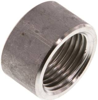 Anschweißmuffe Rp 1/2"-15,0mm, 1.4571 halb (DIN2986)