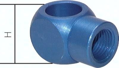 L-Ringstück mit Innengewinde G 1/8", Aluminium