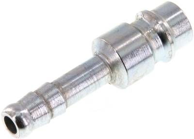 Kupplungsstecker (NW7,2) 6mm Schlauch, Stahl gehärtet & verzinkt