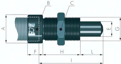 ACE-Bolzenvorlagerung, M 64 x 2, für MA 6450 EUM, MC 6450...