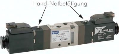 5/2-Wege Magnetventil, M 5, Impulsventil, 24 V=