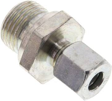 Gerade Schneidringverschr. 8 L-G 1/2", Stahl verzinkt