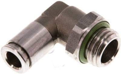 Winkel-Steckanschluss, pos. G 1/4"-6mm, IQS-Edelstahl
