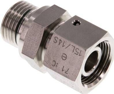 Einstellb. Schneidringverschr. 15 L-G 1/2", 1.4571