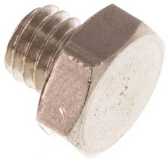 Verschlussstopfen Außenskt. M 5, 16 bar Messing vernickelt