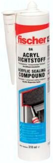 FISCHER Acryldichtstoff "DA", weiß, 310 ml Kartusche