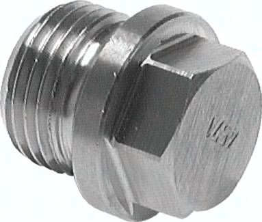 Verschlussstopfen Außenskt. G 1/8", 40 bar V4A