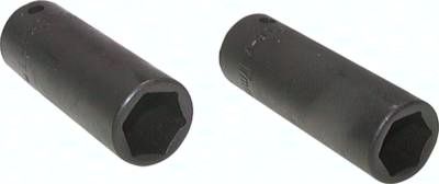 Kraftstecknuss, lang, SW 21, 1/2" (12,7 mm)