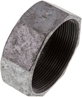 Verschlusskappe Rp 2 1/2", 25 bar Temperguss verzinkt