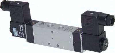 5/3-Wege Magnetventil, G 1/4", geschlossen, 24 V= (ATEX)