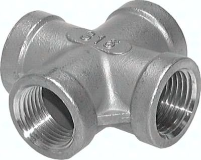 Kreuzstück Rp 4" (IG), 16 bar 1.4408