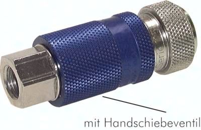 Sicherheits-Kupplungsdose (NW7,2) G 3/8"(IG) m. HSV