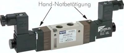 5/2-Wege Magnetventil, G 1/8", Impulsventil, 230 V AC
