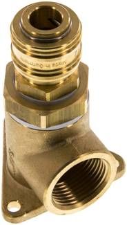 Wanddose mit Kupplungsdose, G 3/4" (IG), Messing