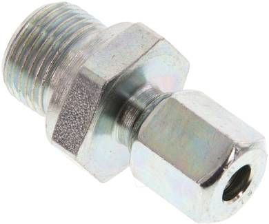 Gerade Schneidringverschr. 6 L-G 3/8", Stahl verzinkt