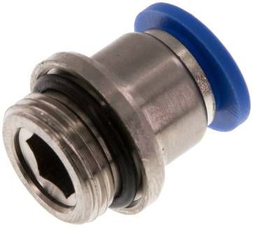 Gerader Steckanschluss G 3/8"-10mm, IQS-Standard m. Innens.