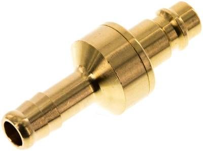 Kupplungsstecker (NW7,2) 9mm Schlauch, Messing