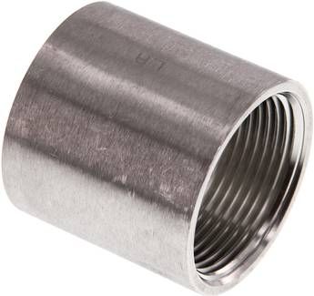 Rundmuffe NPT 1 1/4"-NPT 1 1/4", 16 bar 1.4408