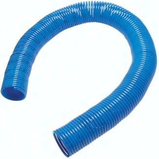 PA-Spiralschlauch 15 x 12 mm, blau, 15,0 mtr. Arbeitslänge