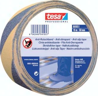 Tesa Anti-Rutschklebeband, 50mm/15mtr., schwarz-gelb