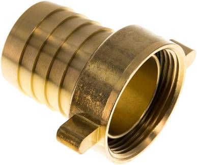 2/3-Schlauchtülle, mit Mutter G 1 1/2"-38mm, gerade