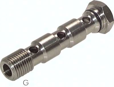 Hohlschraube für IQS-Ringstücke, G 3/8" 3-fach