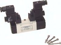 5/3-Wege Magnetventil, ISO 1, Mittelst. entlüftet, 115 V AC